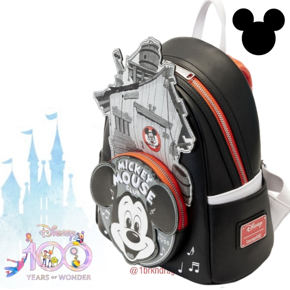 NWT Disney100 Mickey Mouse Clubhouse Mini Loungefly Officially Licensed Backpack - Picture 9 of 15